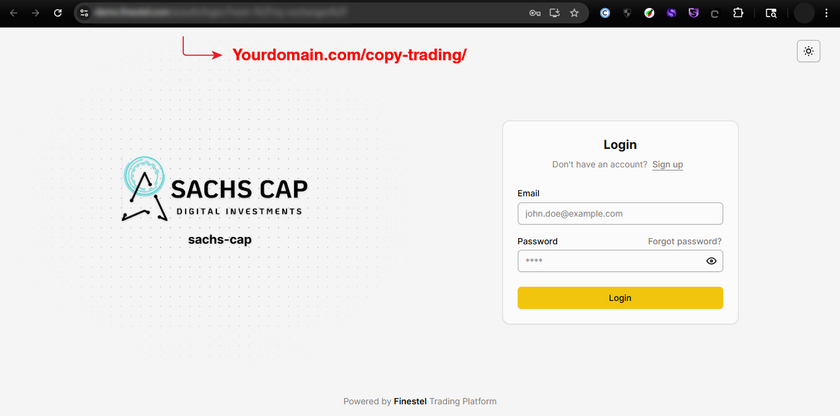 Finestel Landing Page