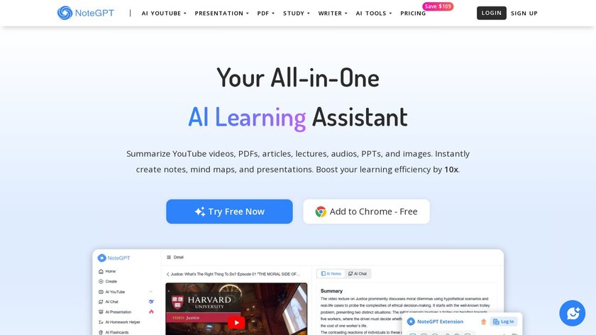 NoteGPT.io Landing Page