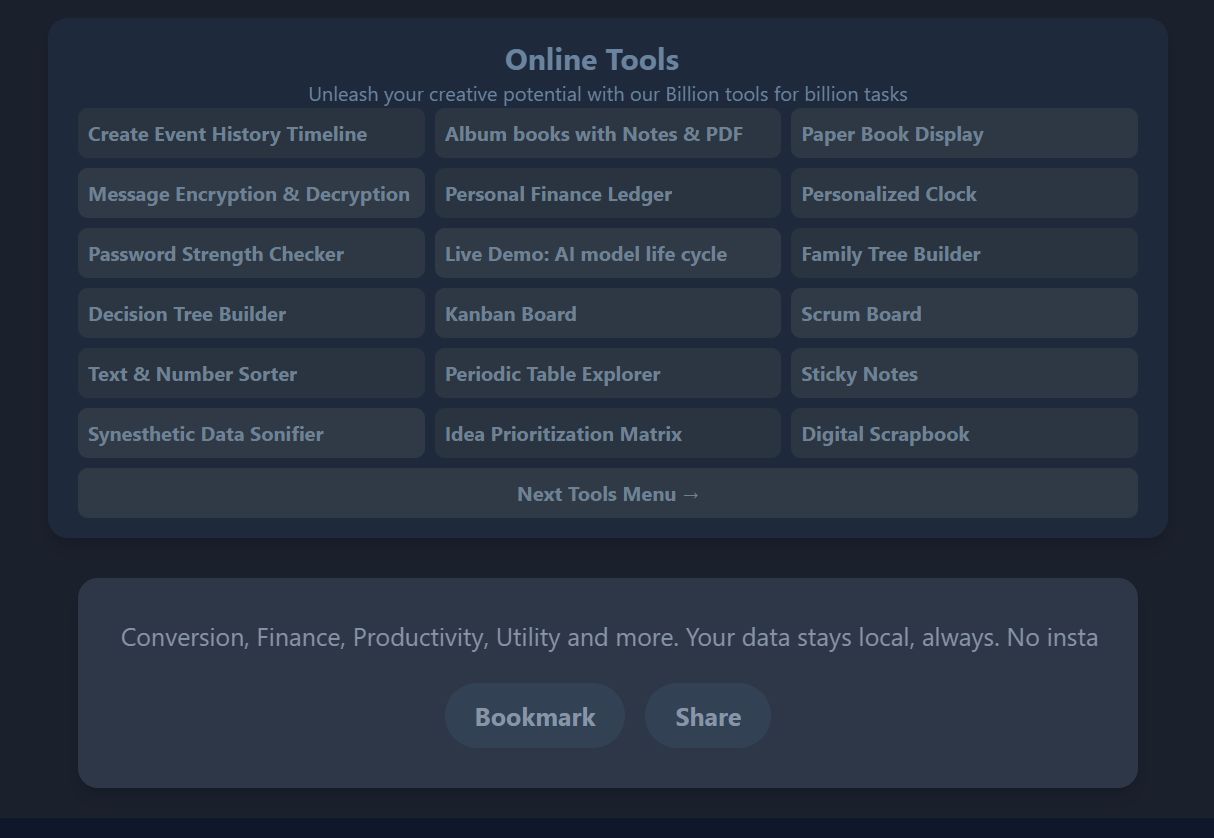 Online Tools X 