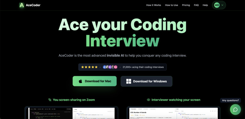 AceCoder.ai Landing Page
