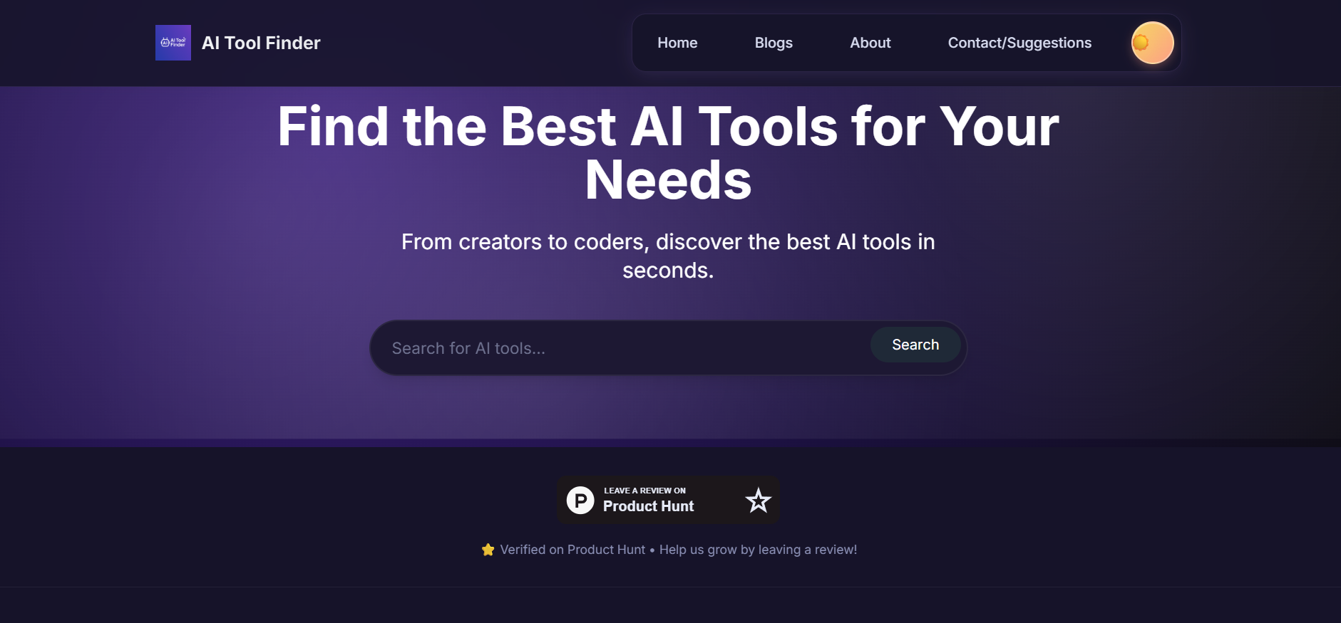 AllAITool.tech Home Page