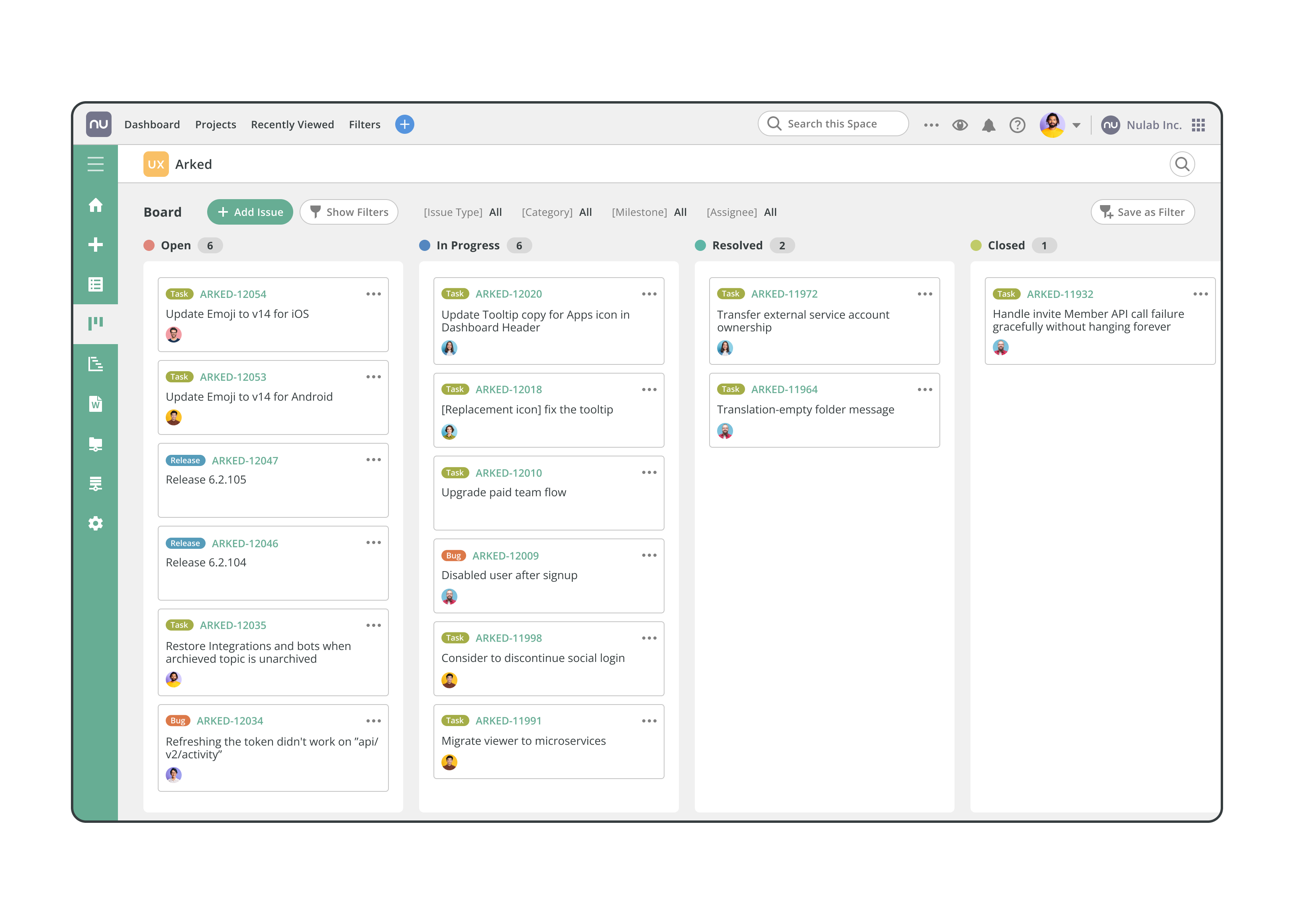Backlog Kanban Board