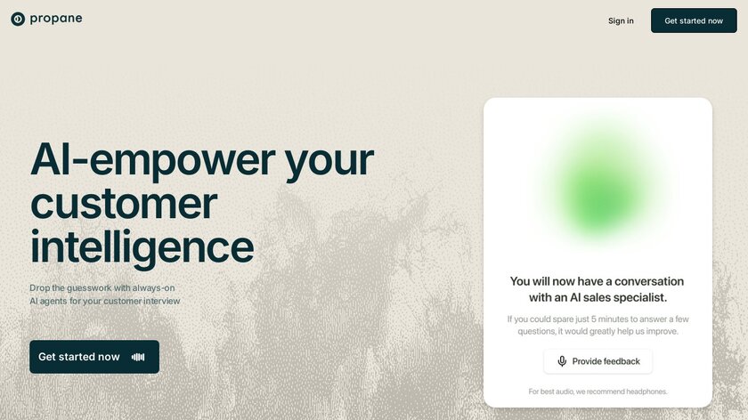 usePropane.ai Landing Page