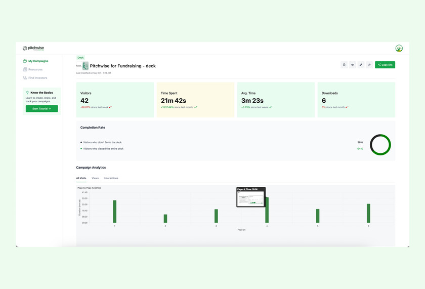 Pitchwise Pitchwise Dashboard