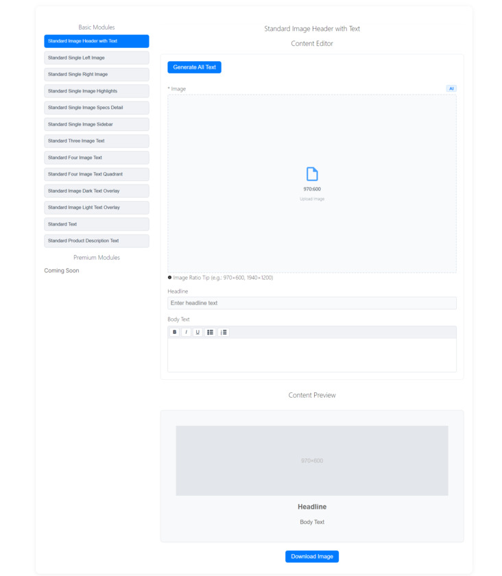 Amazon A+ Content Generator Amazon A+ Content Generator