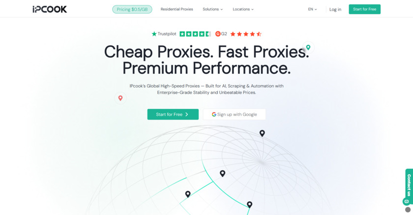 IPcook Landing Page