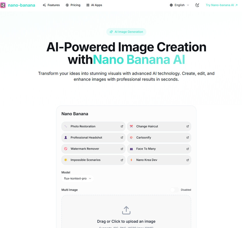nano-banana.app Landing Page