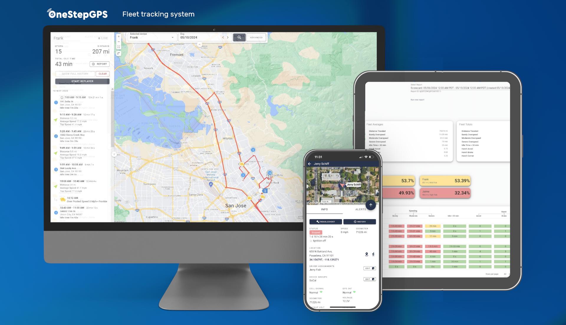 OneStepGPS Fleet Tracking System
