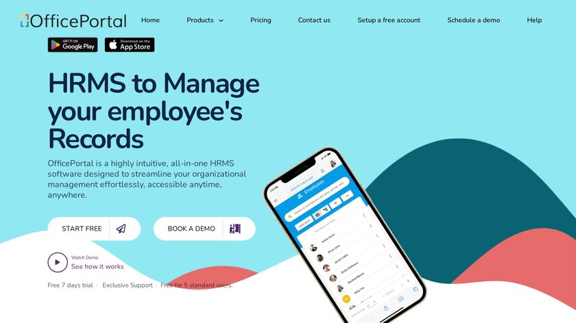 OfficePortal.io Landing Page