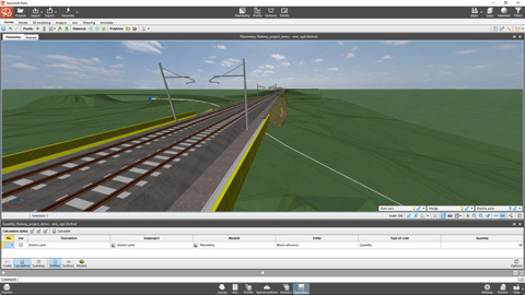 SierraSoft Rails Quantities calculation in BIM