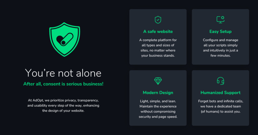 goAdopt.io Landing Page