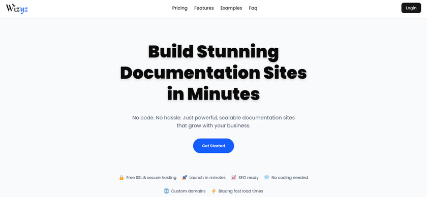 Wizyz Landing Page