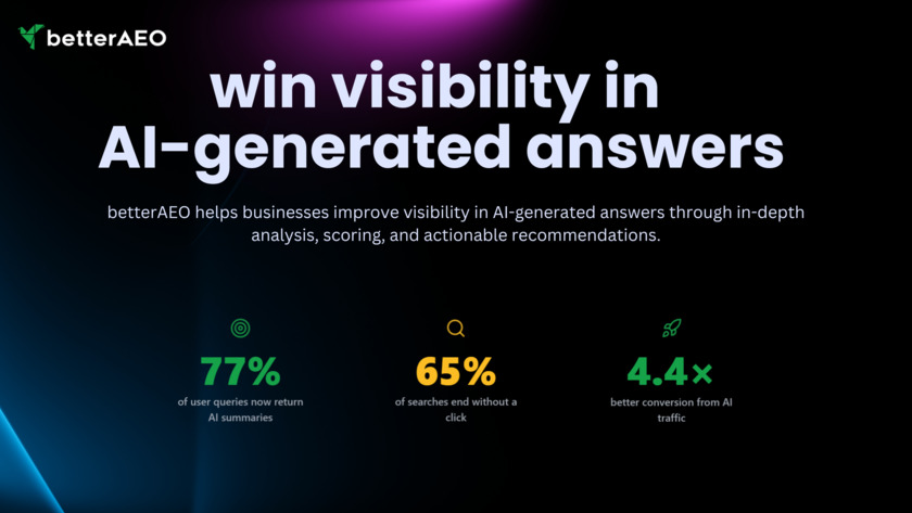 betterAEO Landing Page