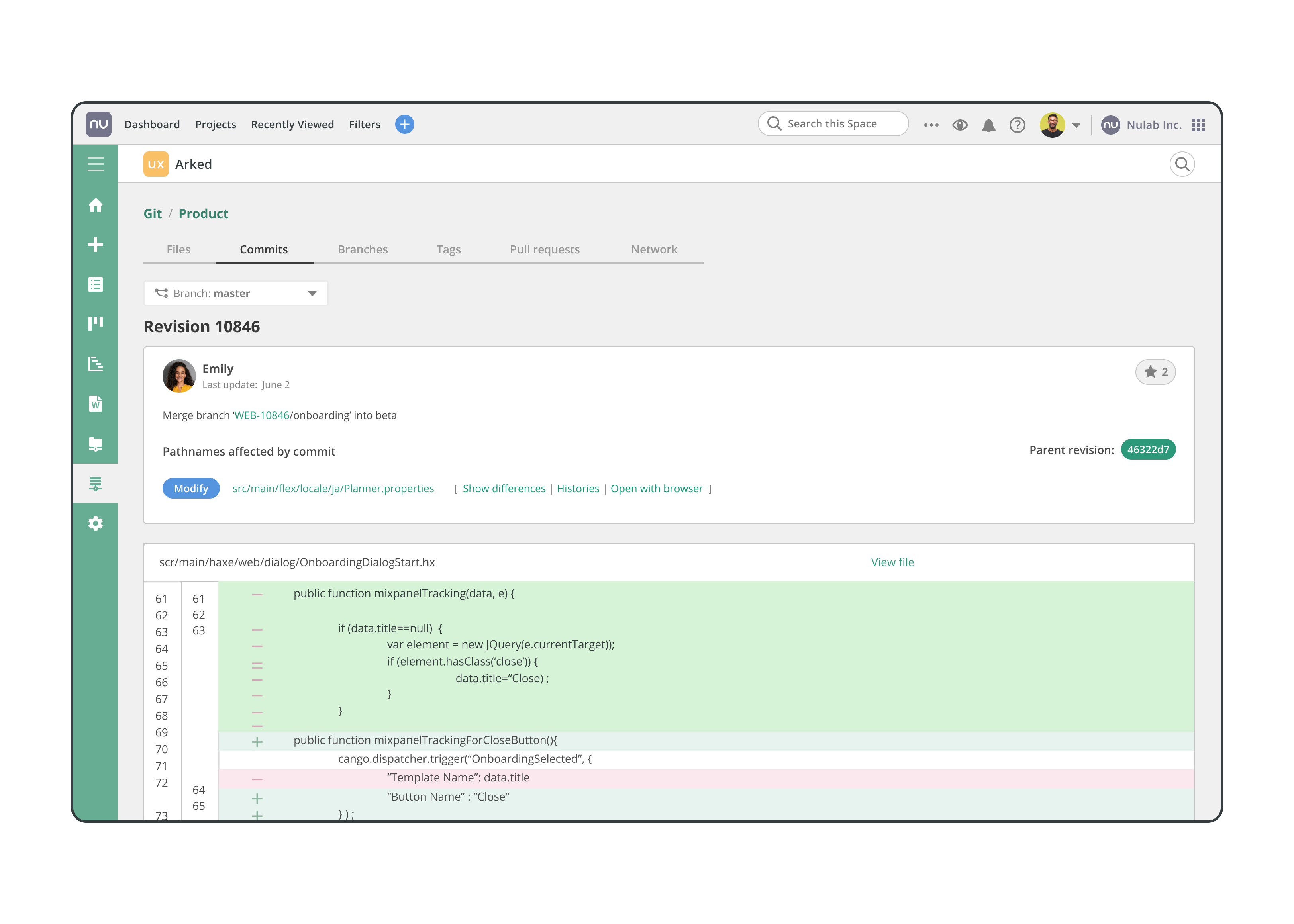 Backlog Git