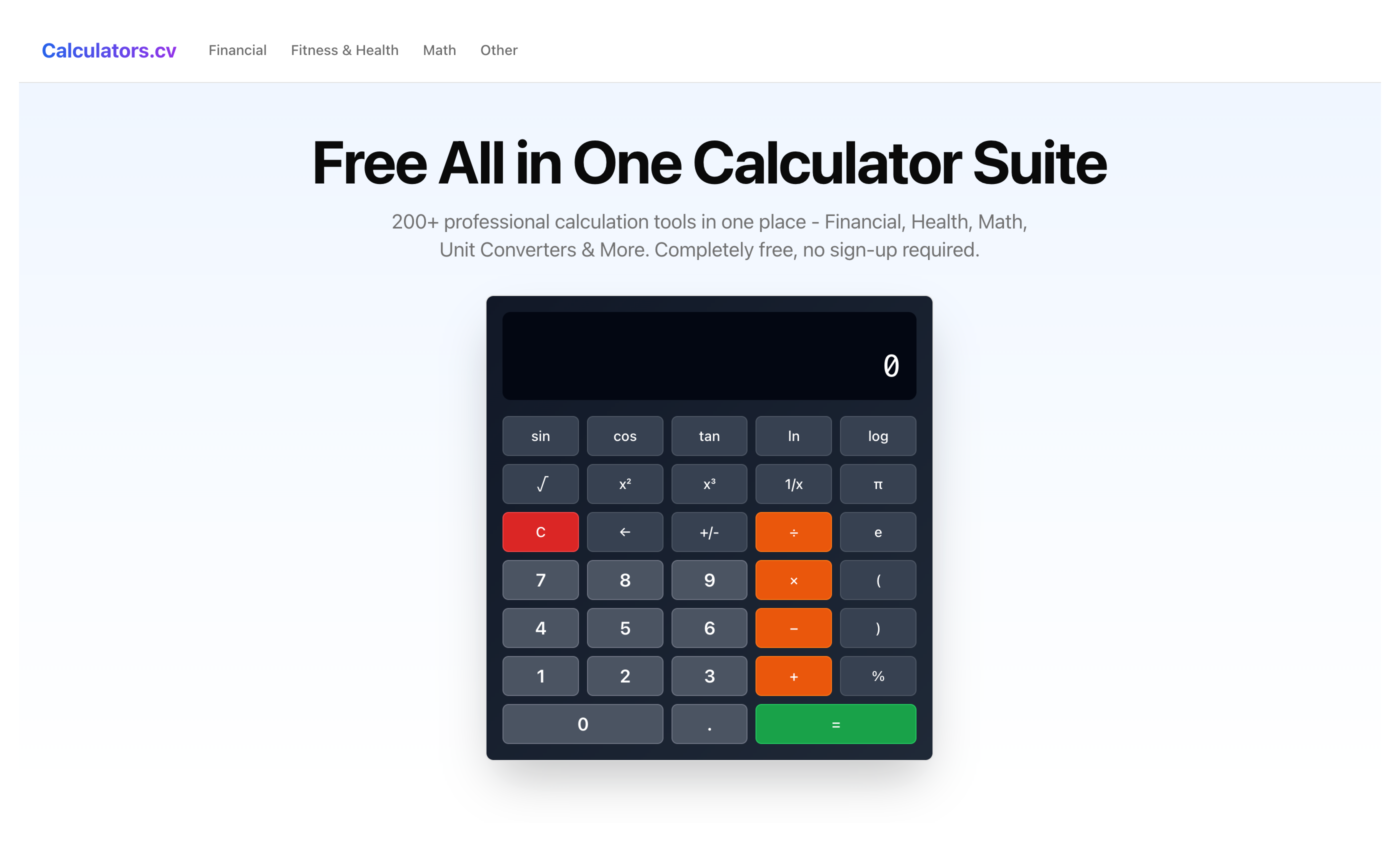 Calculators.cv 