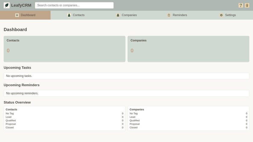 LeafyCRM Landing Page
