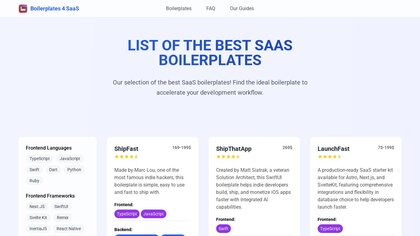 Boilerplates 4 SaaS image