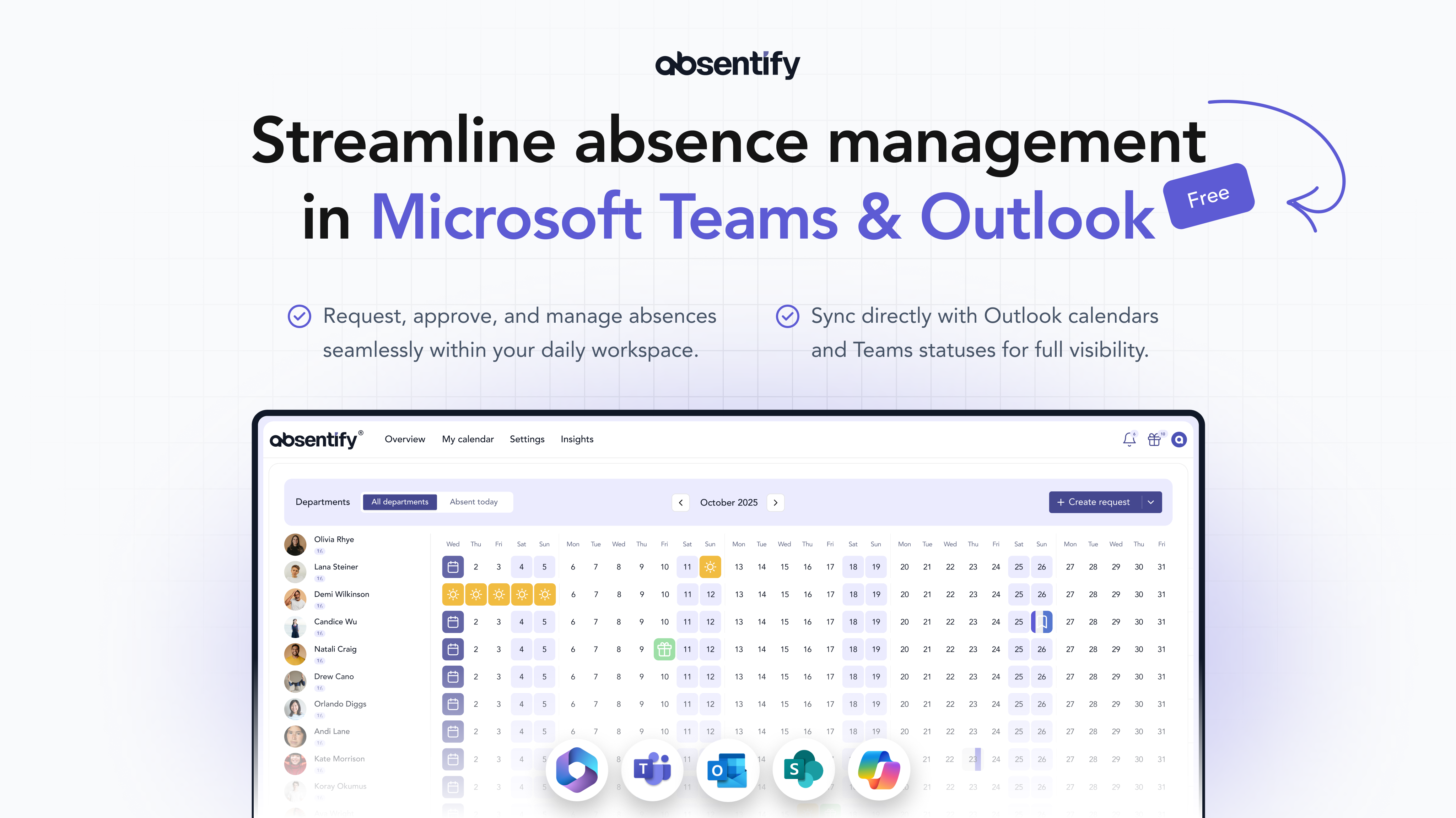 absentify Streamline absence management in Microsoft Teams & Outlook