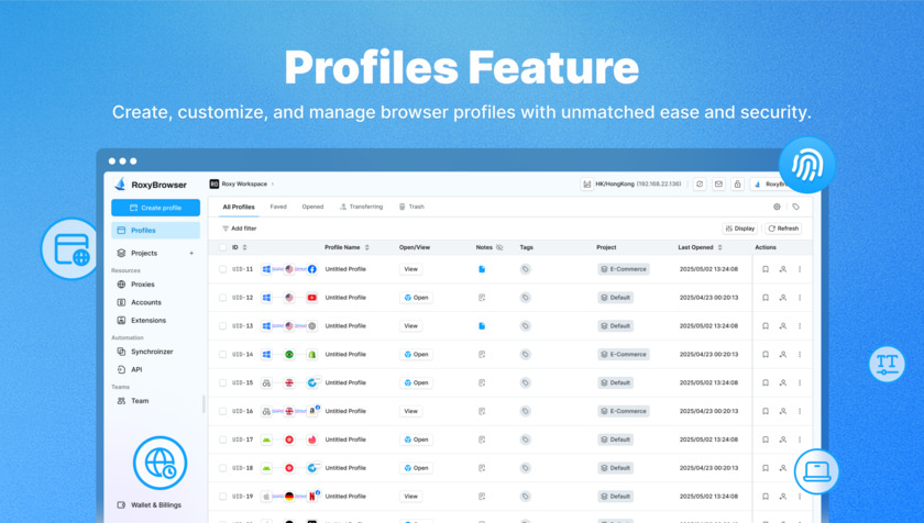 RoxyBrowser Landing Page