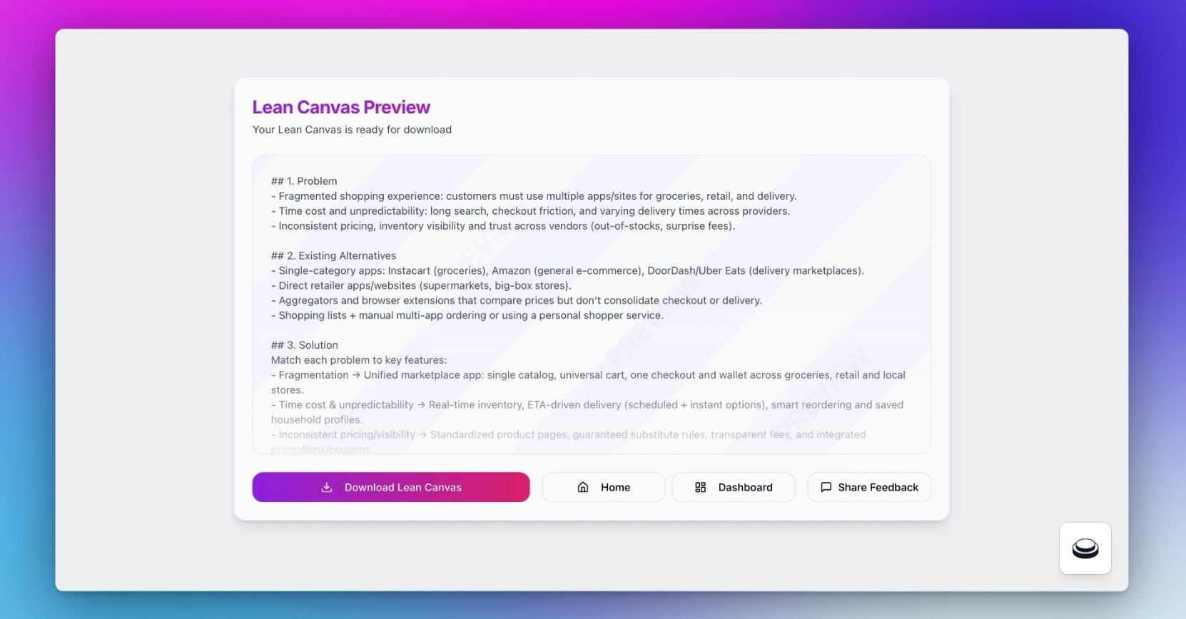 LaizyDoc Document Output Preview