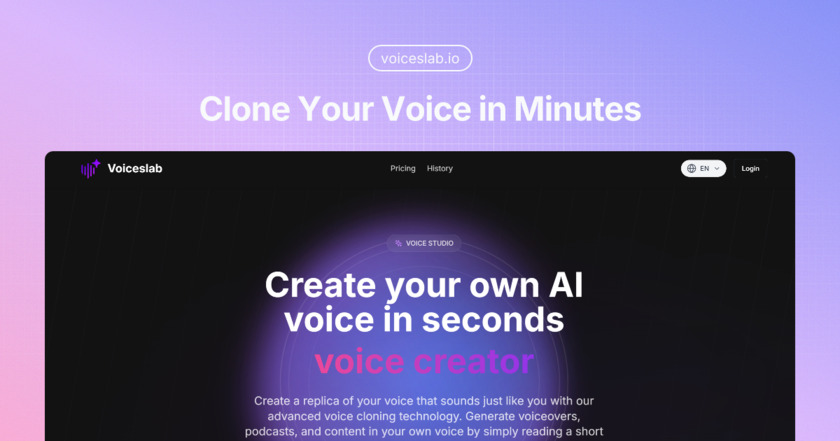 Voiceslab.io Landing Page