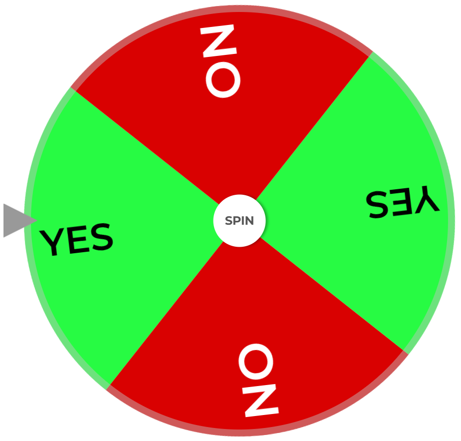 Random Wheel Spin Yes or No Wheel