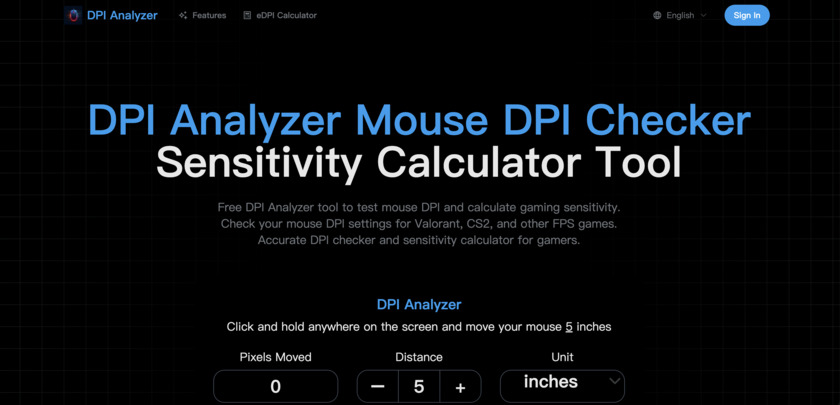 DPIAnalyzer.org Landing Page