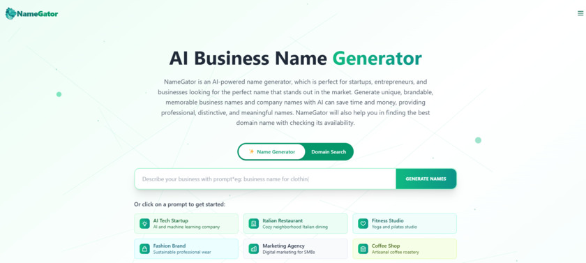 NameGator.net Landing Page