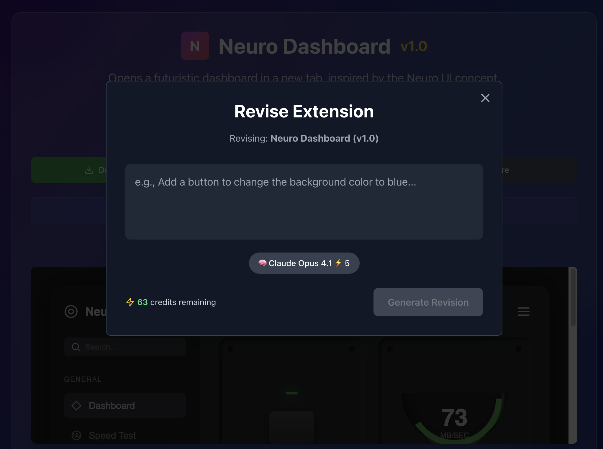 Kromio.ai Kromio AI "Revise" Chrome Extension Development screen