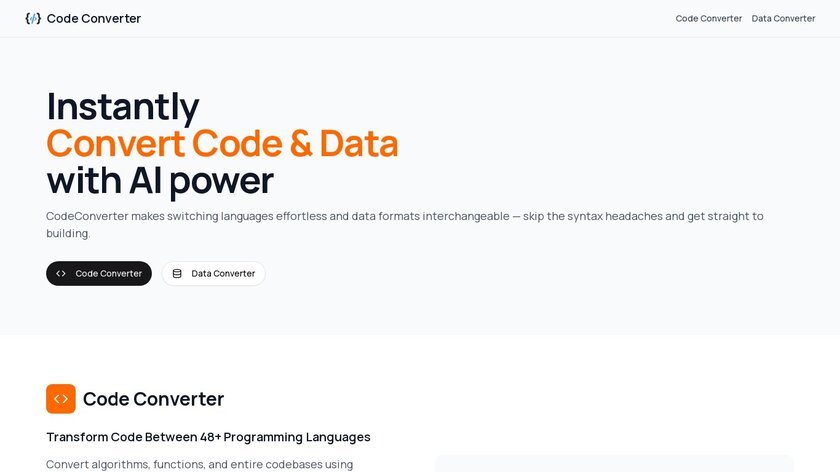 CodeConverter.cc Landing Page
