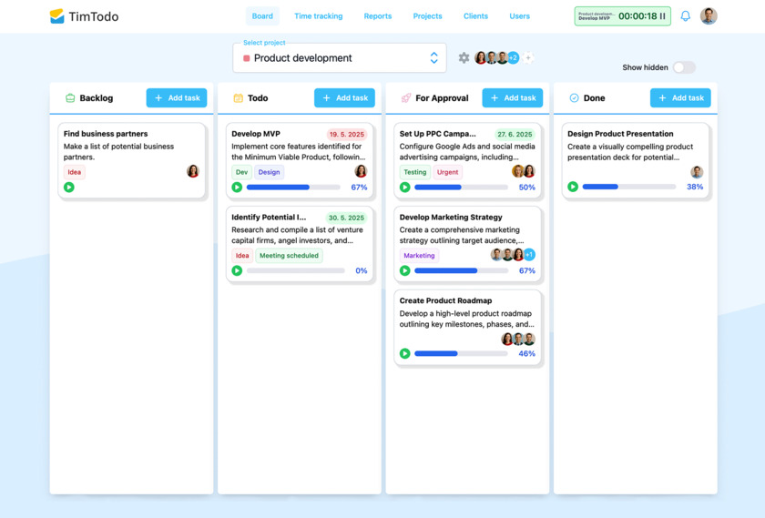 TimTodo Landing Page