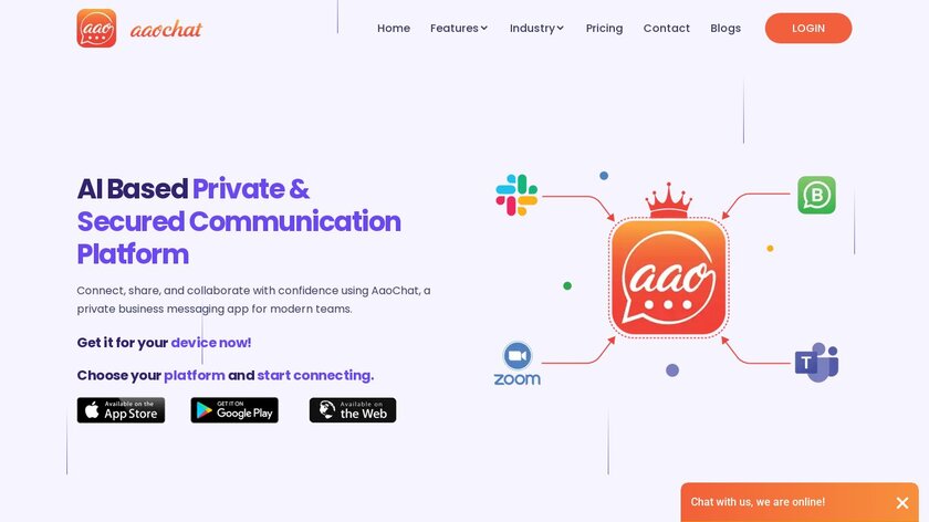 AaoChat Landing Page