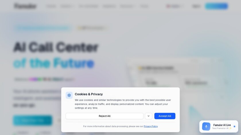 Famulor.io Landing Page