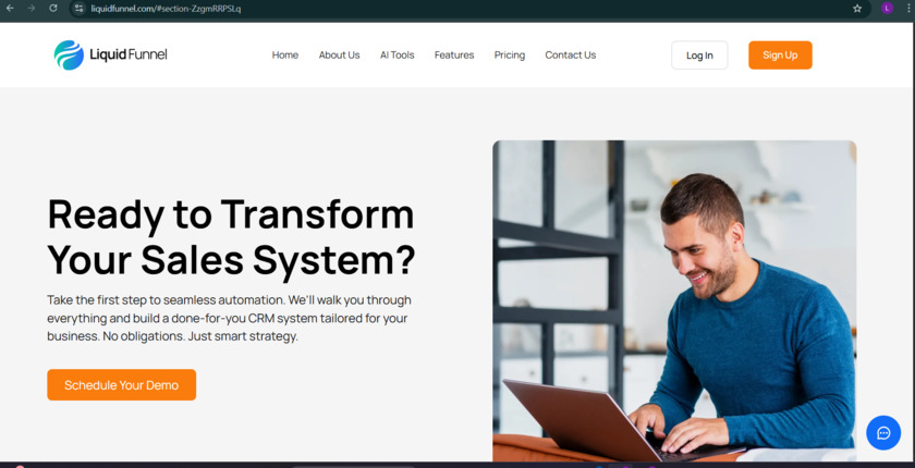 Liquid Funnel Landing Page