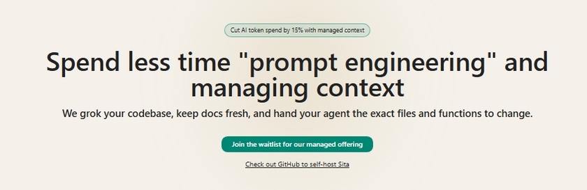 trySita Landing Page