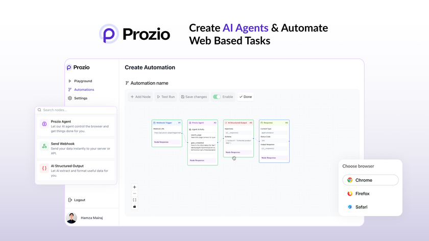 Prozio Landing Page
