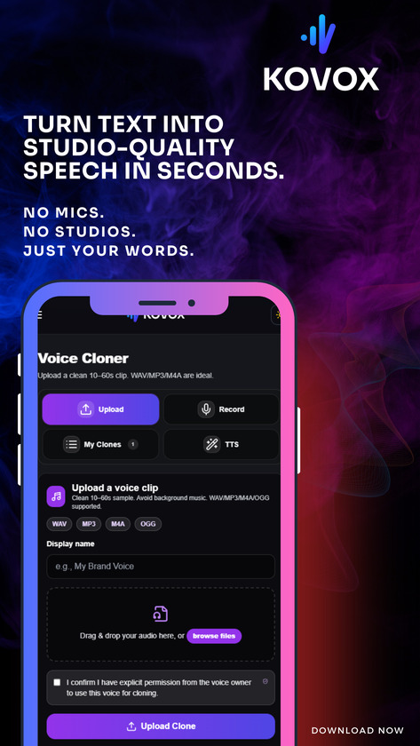 KOVOX Landing Page