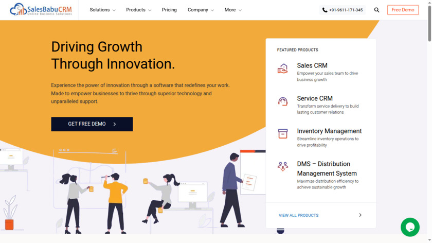 SalesBabu Landing Page