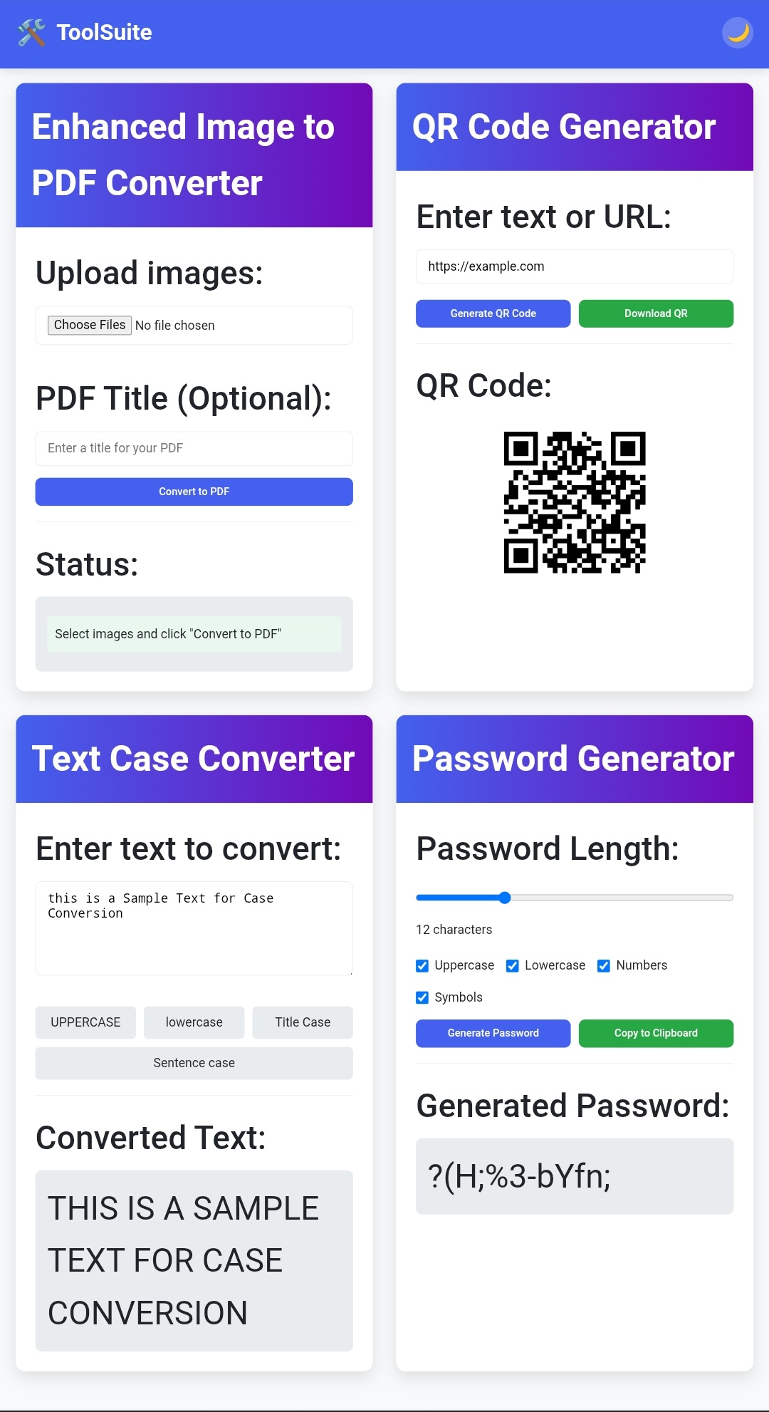 ToolSuitex.online Toolsuitex is totally free without internet connectivity