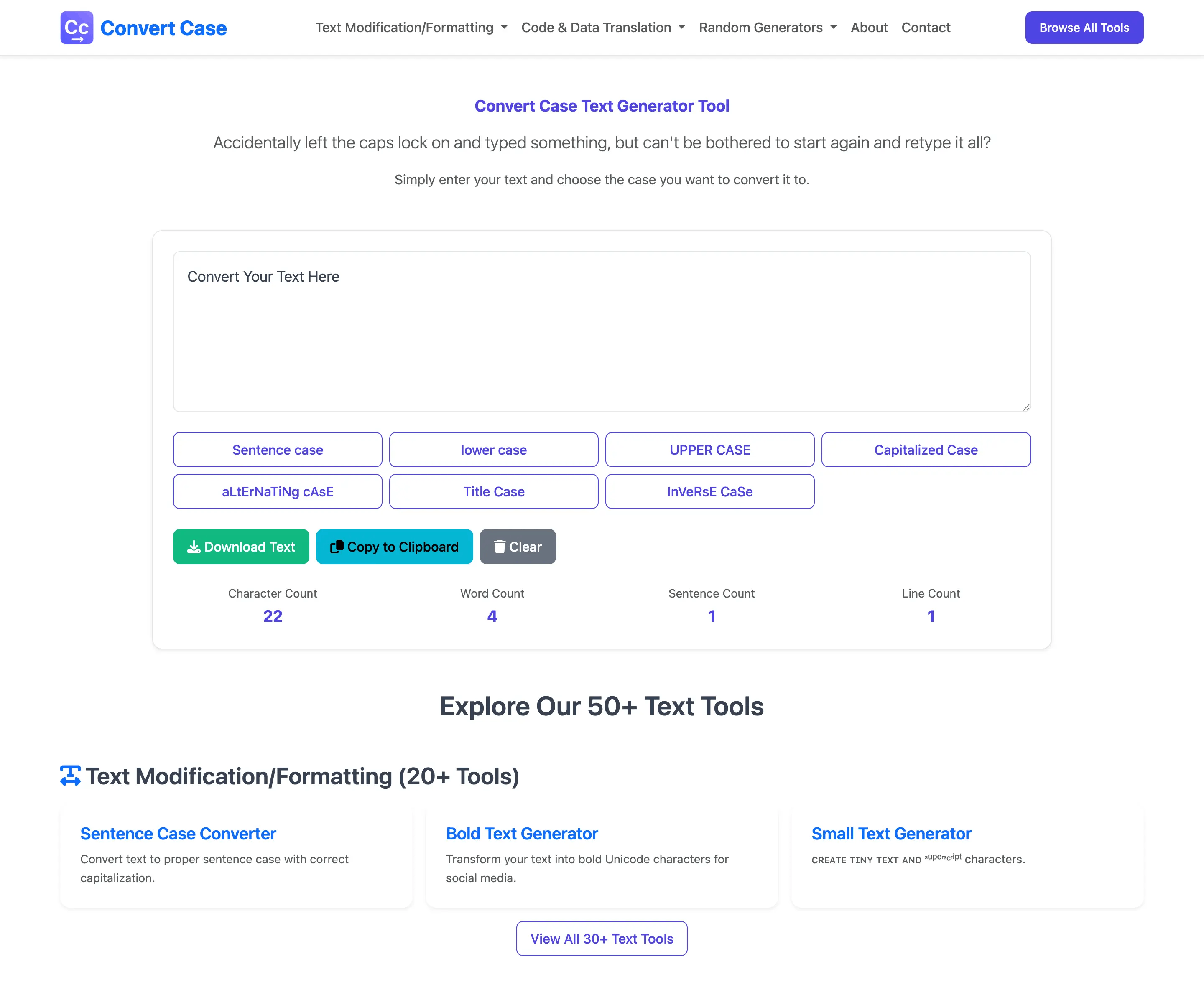 Case Convert Tool Simply enter your text and choose the case you want to convert it to.