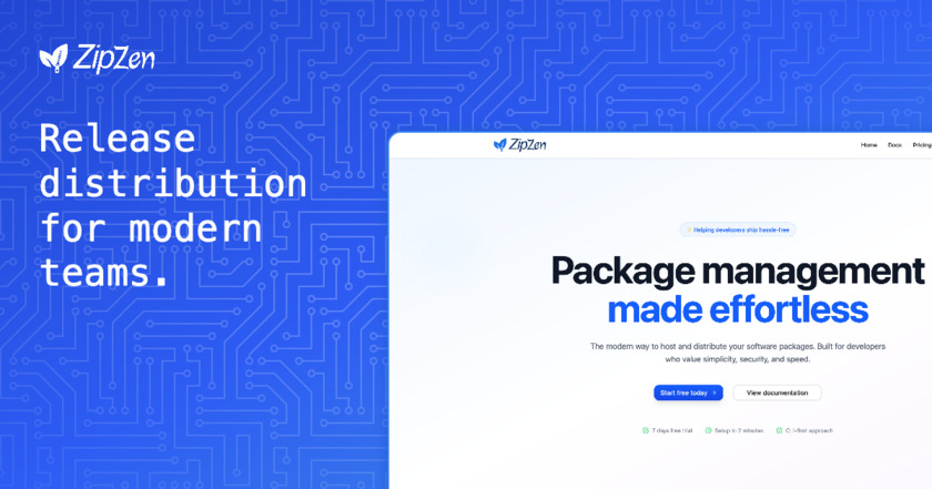 ZipZen Landing Page