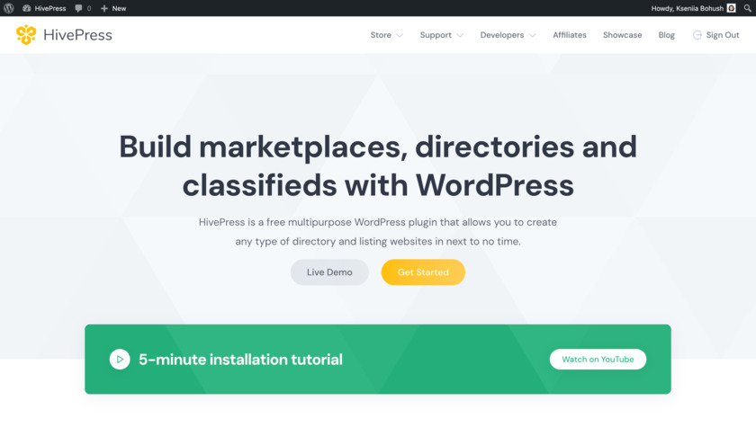 HivePress Landing Page