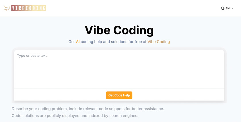 VibeCoding-ai.net Landing Page