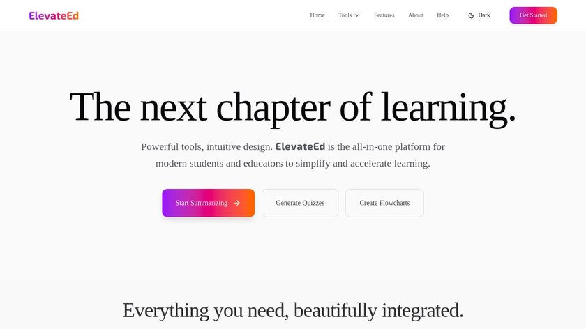 ElevateEd AI Landing Page