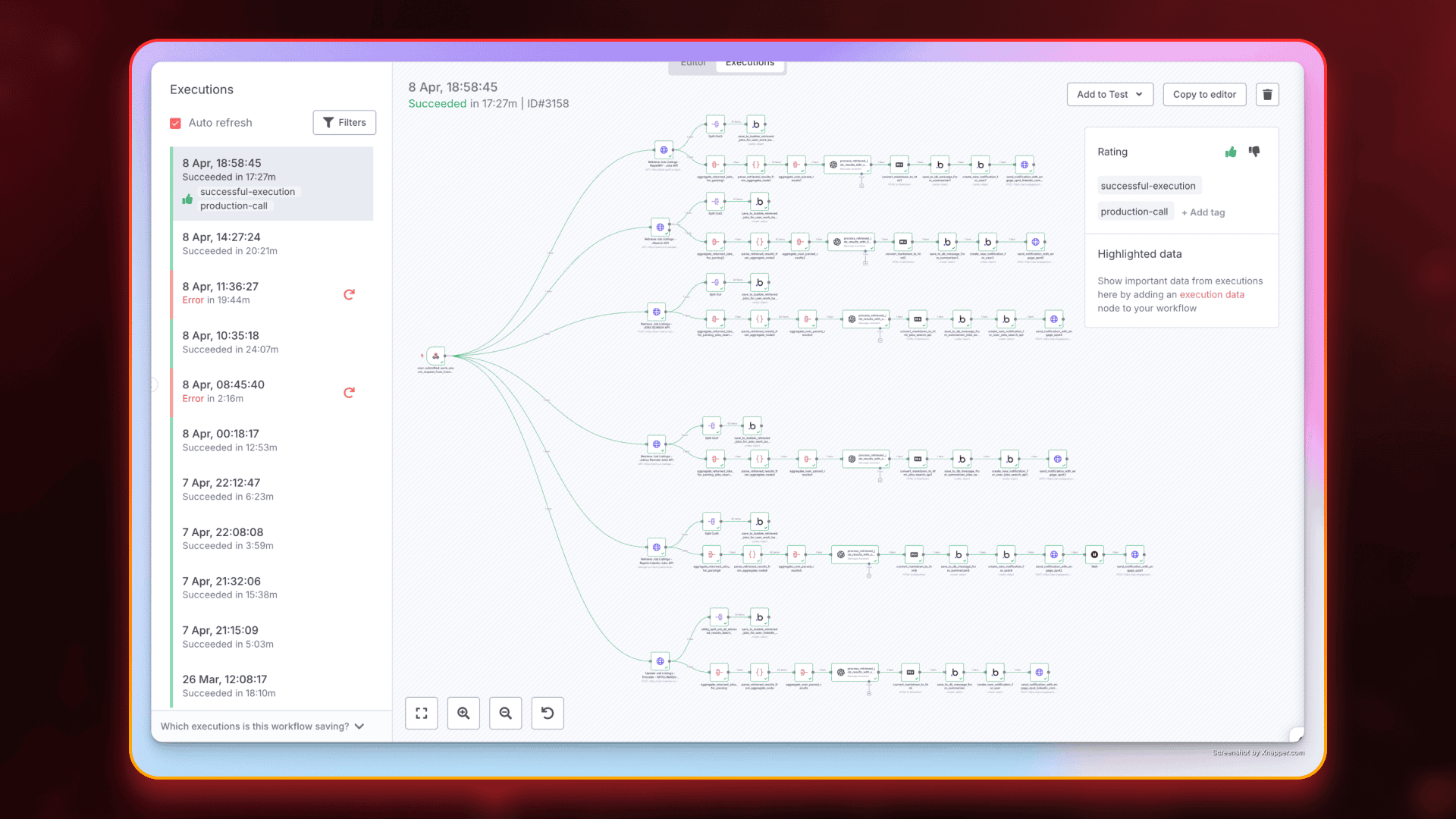 Tesseract Creator Complex automation templates in n8n