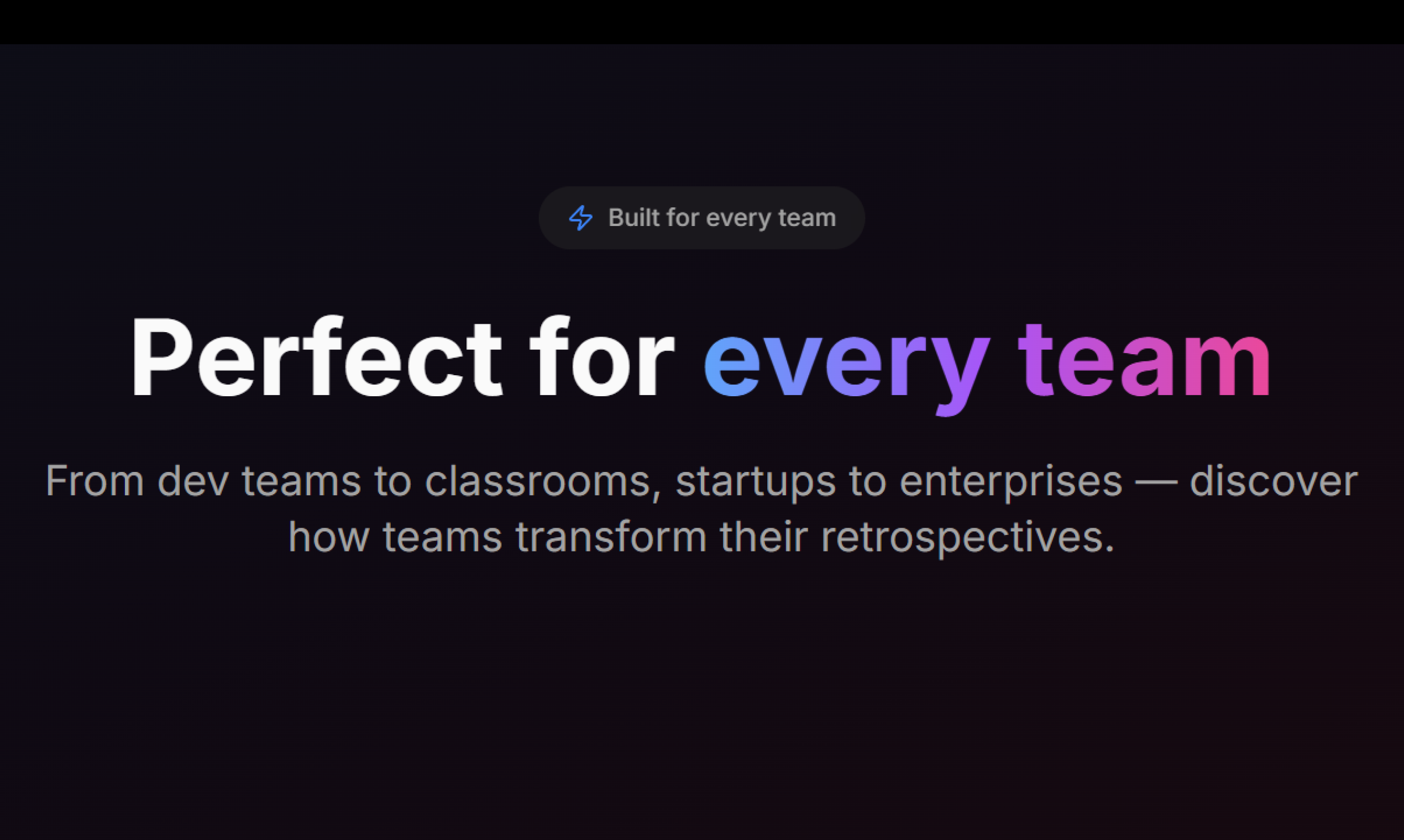 LetRetro Perfect for every Retro Teams