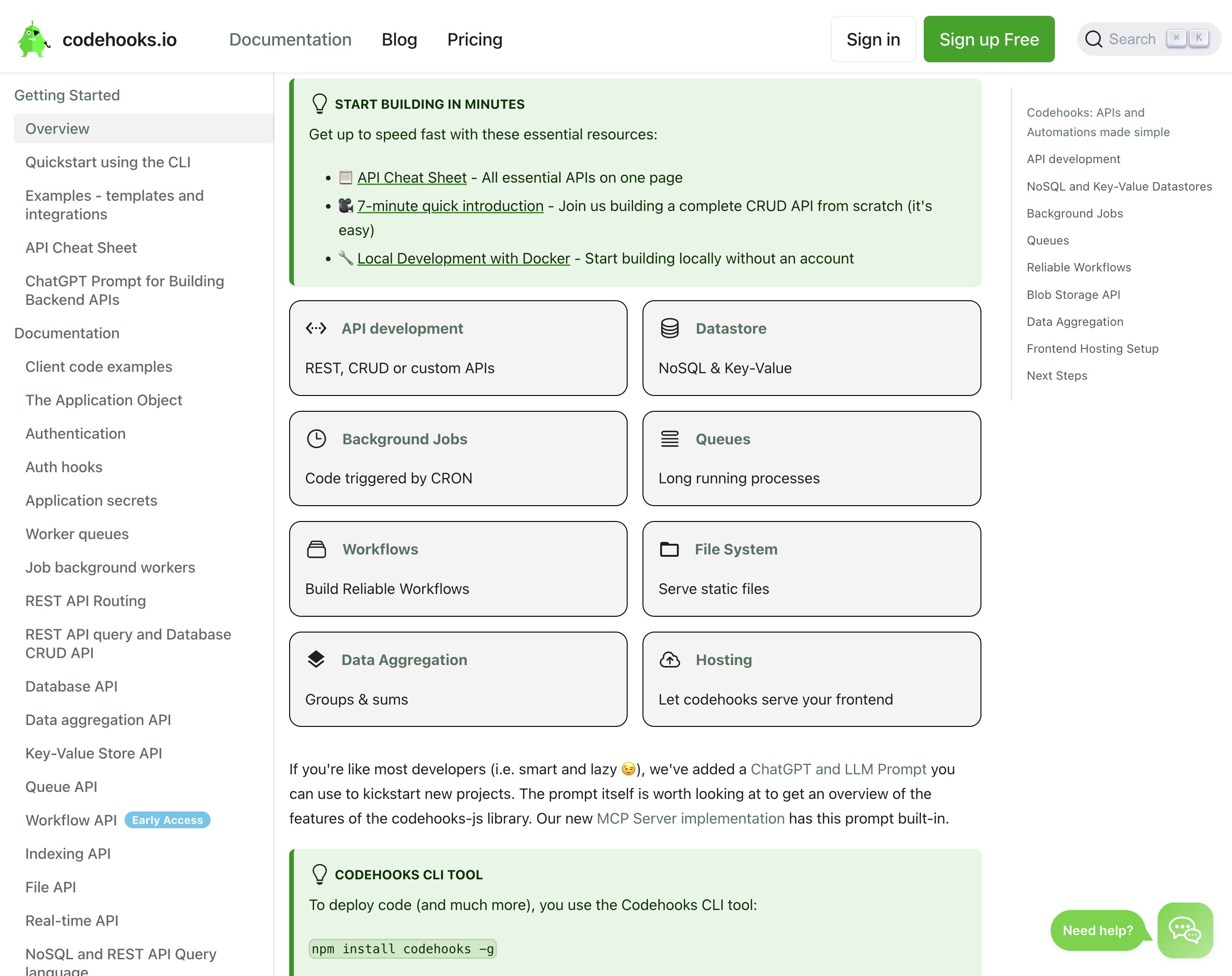 Codehooks.io Codehooks Documentation