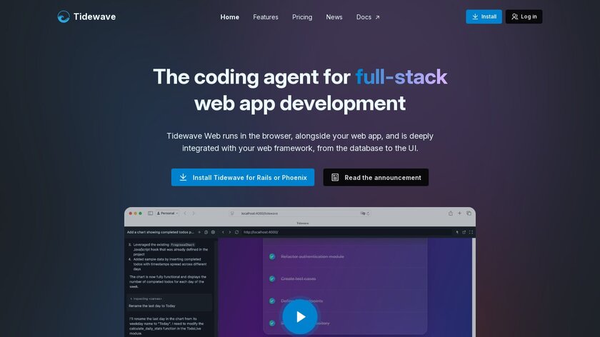 Tidewave Landing Page