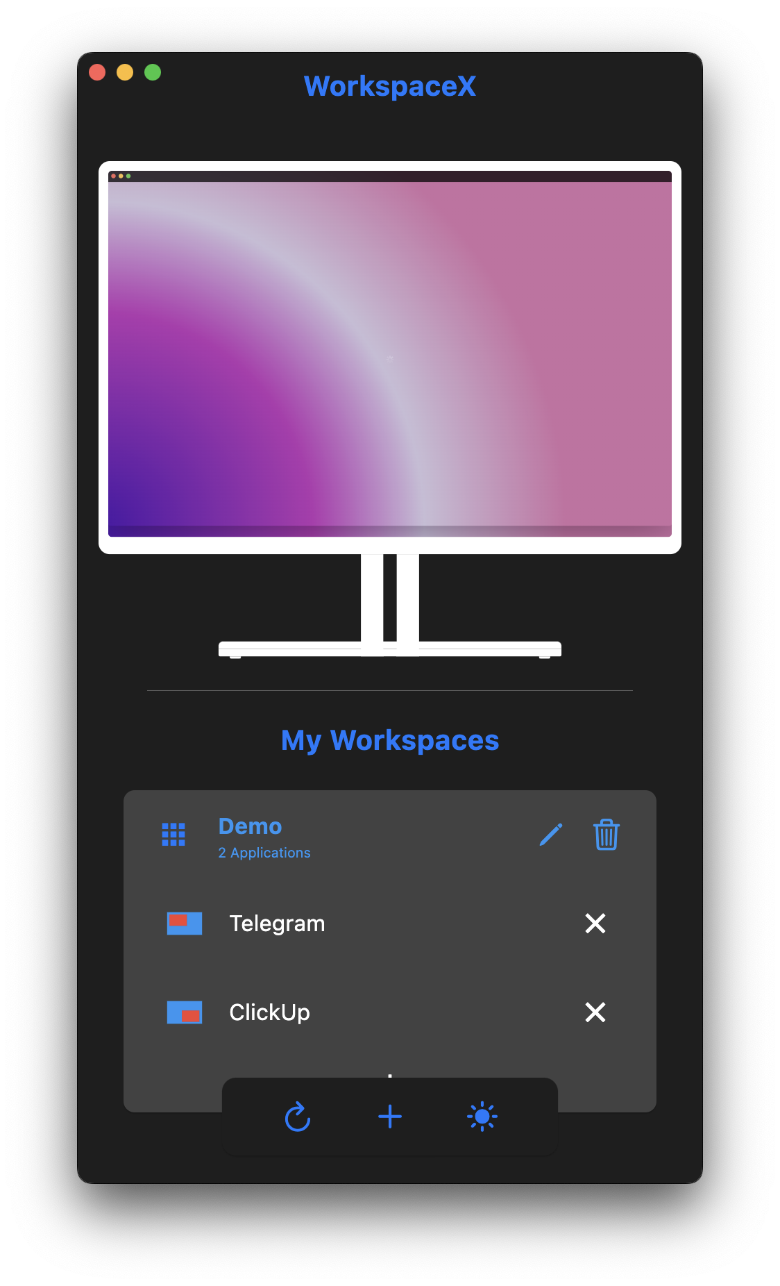WorkspaceX workspace details