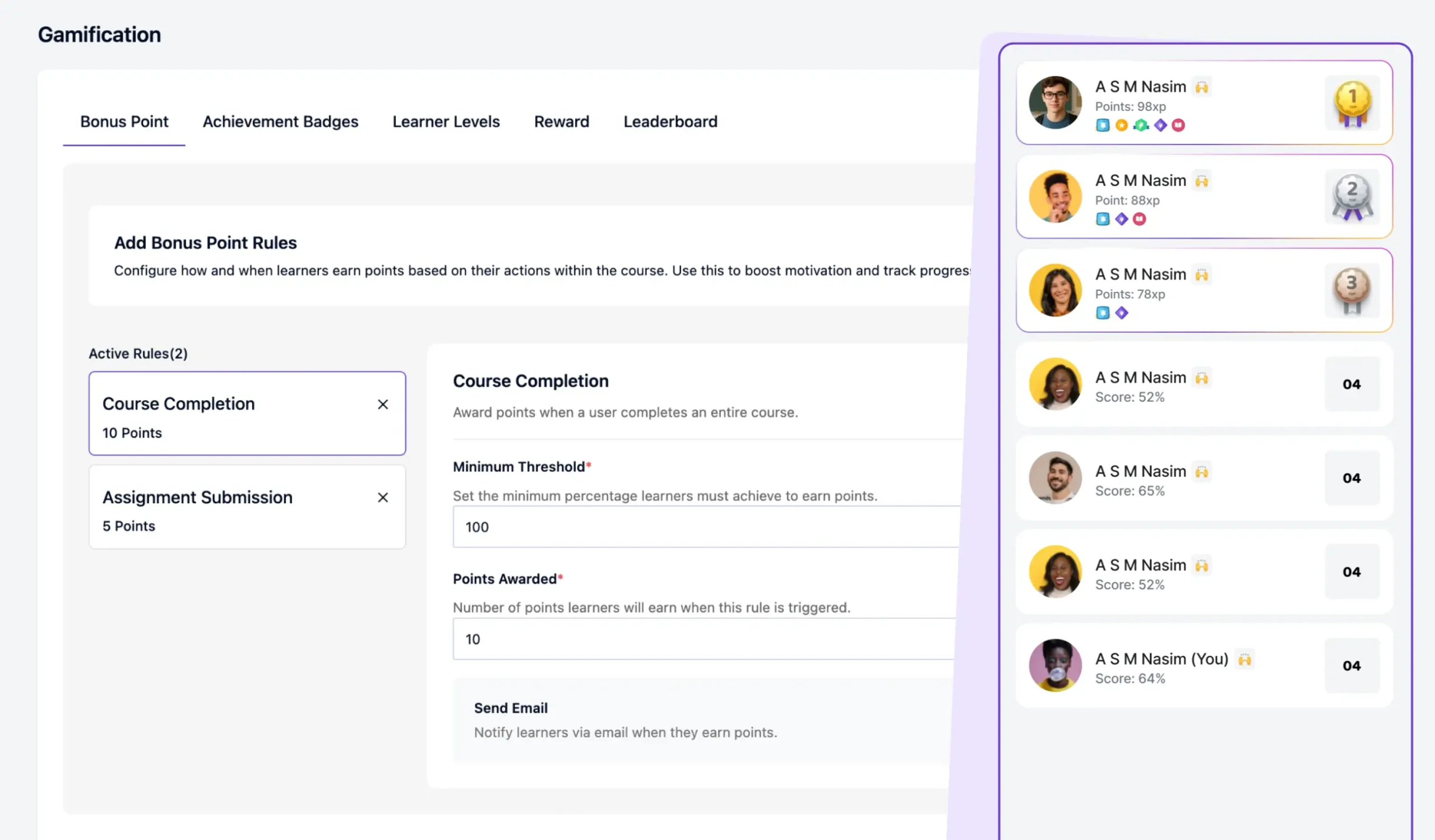 Creator LMS Creator LMS Gamification